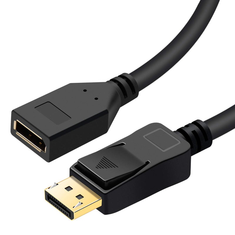 BolAAzuL DisplayPort 1.2 Extension Cable - 1.8M/6FT, 2K/144Hz & 4K/60Hz, DP Male to Female - Image 1